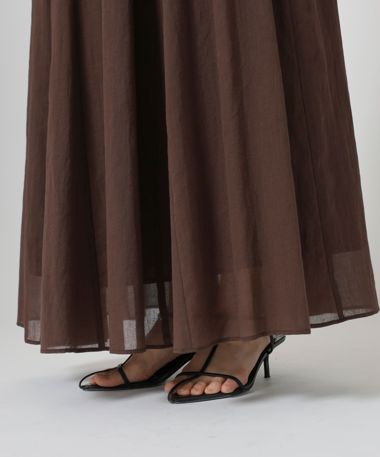 BABYLONE「コットンシフォンボリュームスカート」|スカート|