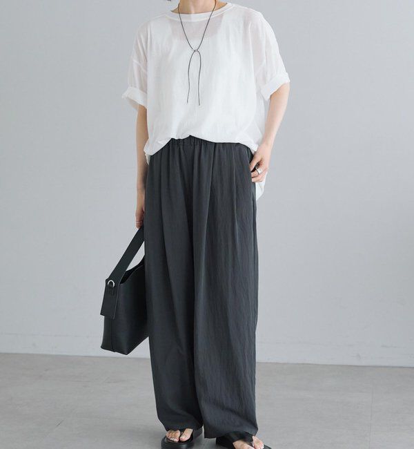  「コットンナイロンシアーオーバーTシャツ」|Tシャツ・カットソー|