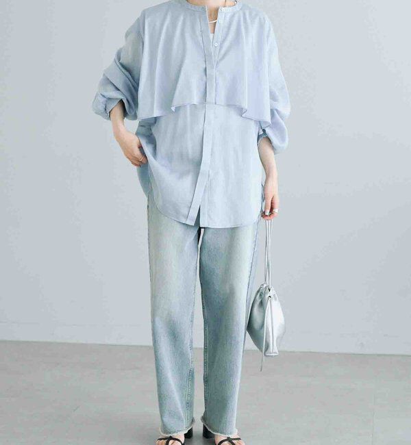  「ヨークデザインシアーブラウス」|シャツ・ブラウス|