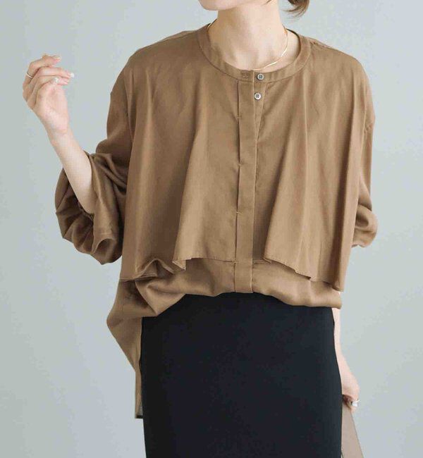  「ヨークデザインシアーブラウス」|シャツ・ブラウス|
