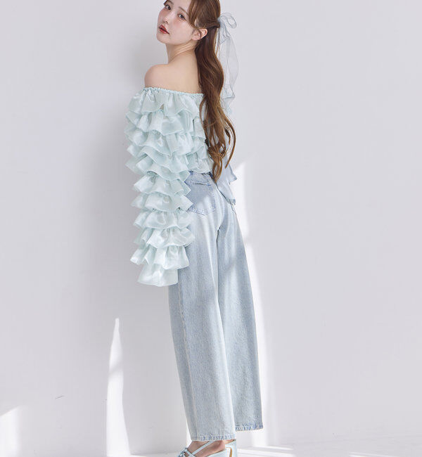  「リボン付きポインテッドストラップシューズ」|その他|