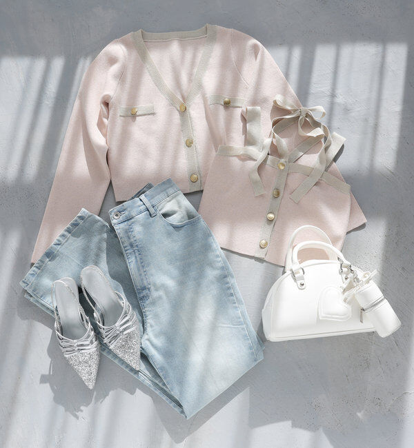  「セット対応/配色ラメニットビスチェ」|ニット・セーター|