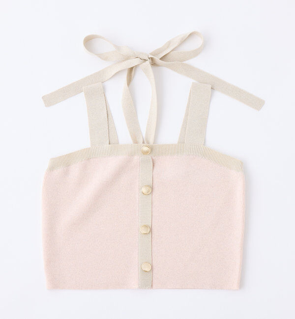  「セット対応/配色ラメニットビスチェ」|ニット・セーター|