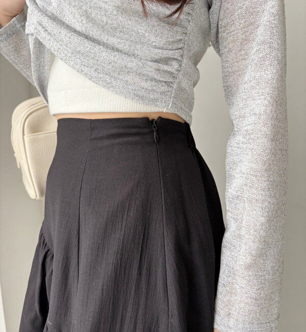  「ティアードフリルロングスカート」|スカート|