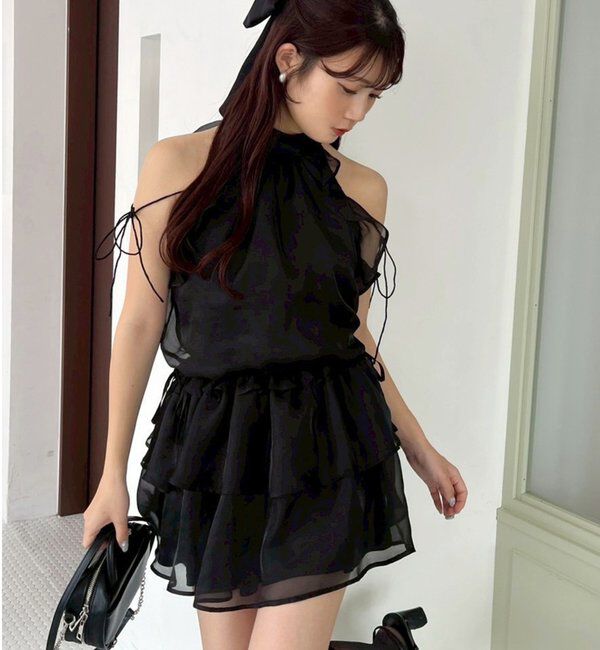  「【Black collection】アメスリミニワンピース」|ワンピース|ブラック