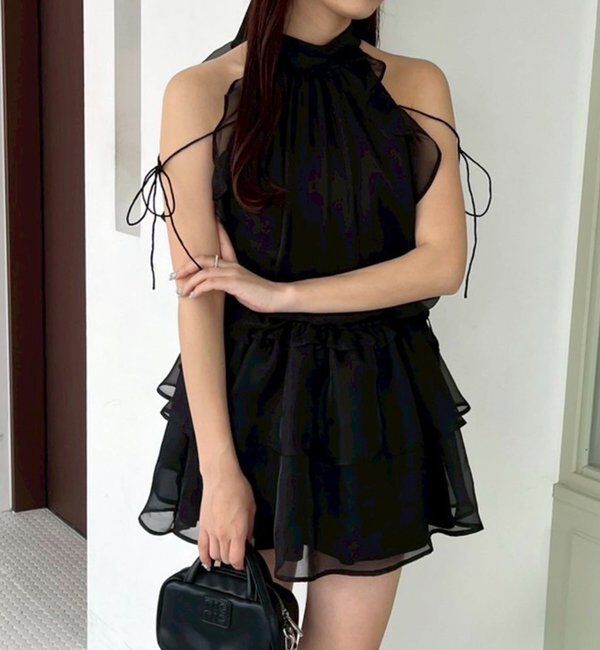  「【Black collection】アメスリミニワンピース」|ワンピース|