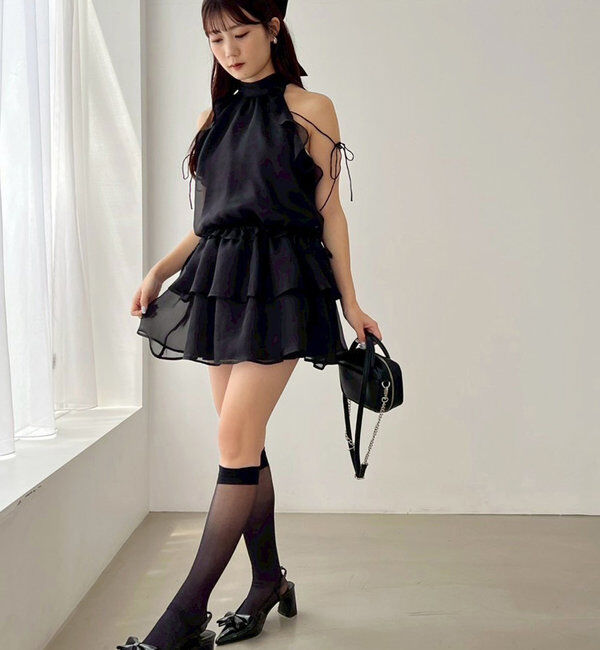  「【Black collection】アメスリミニワンピース」|ワンピース|