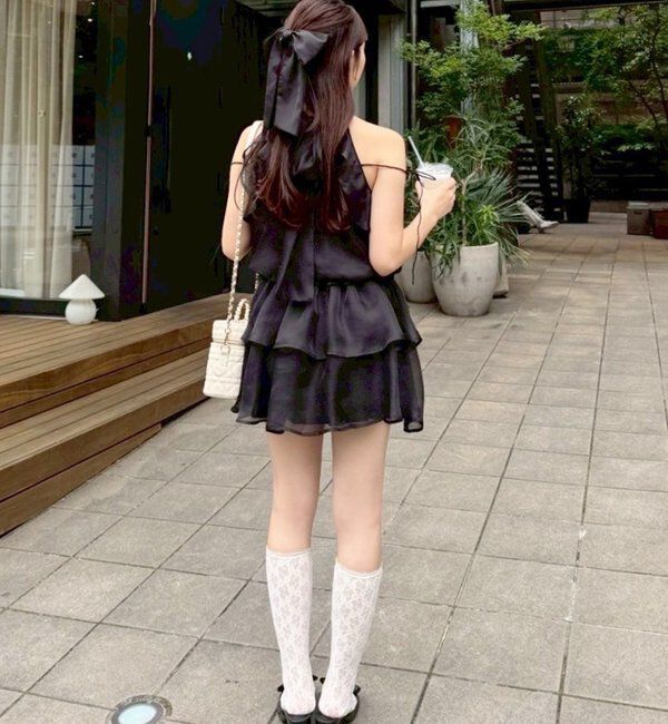  「【Black collection】アメスリミニワンピース」|ワンピース|