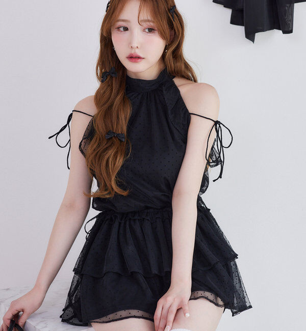  「【Black collection】アメスリミニワンピース」|ワンピース|