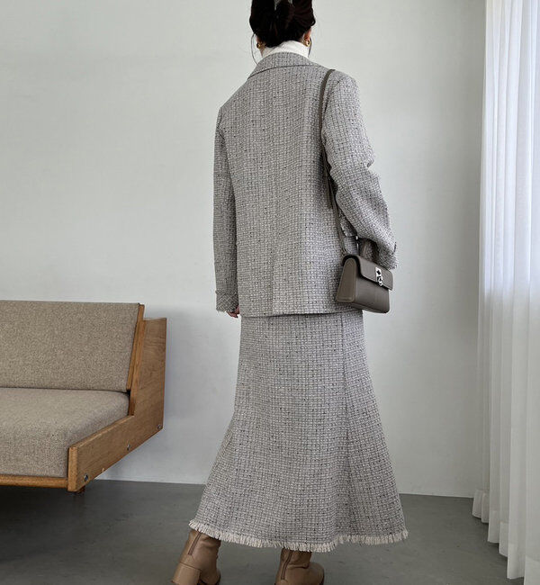  「【megumi企画】ツイードジャンスカ／再販売／新色追加」|ワンピース|