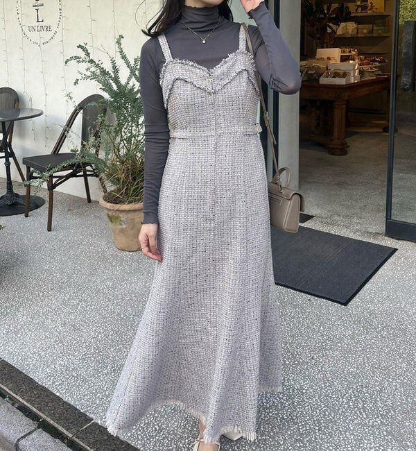  「【megumi企画】ツイードジャンスカ／再販売／新色追加」|ワンピース|