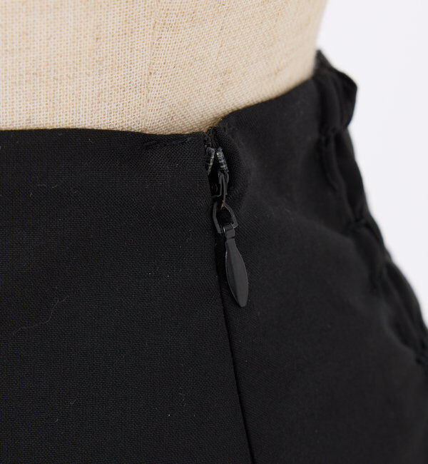  「ランダムフリルロングスカート/スリット入り」|スカート|