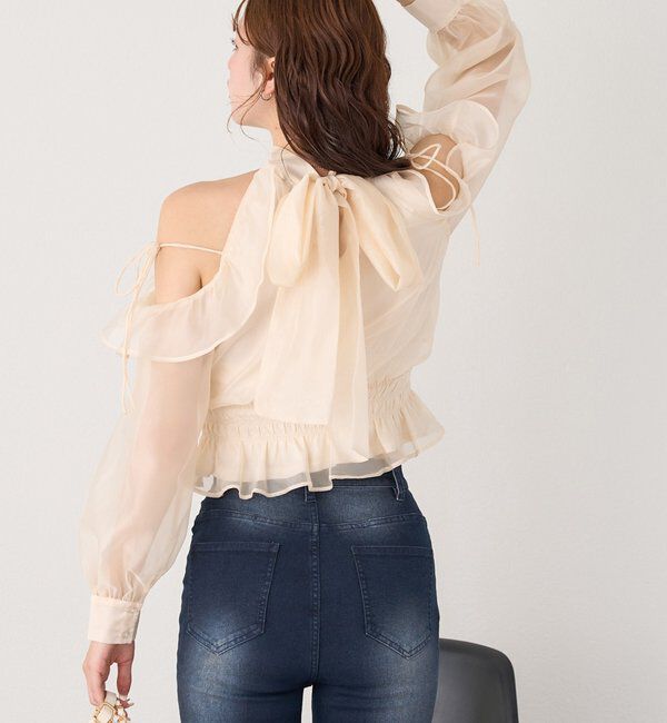  「バックリボンアメスリブラウス」|シャツ・ブラウス|