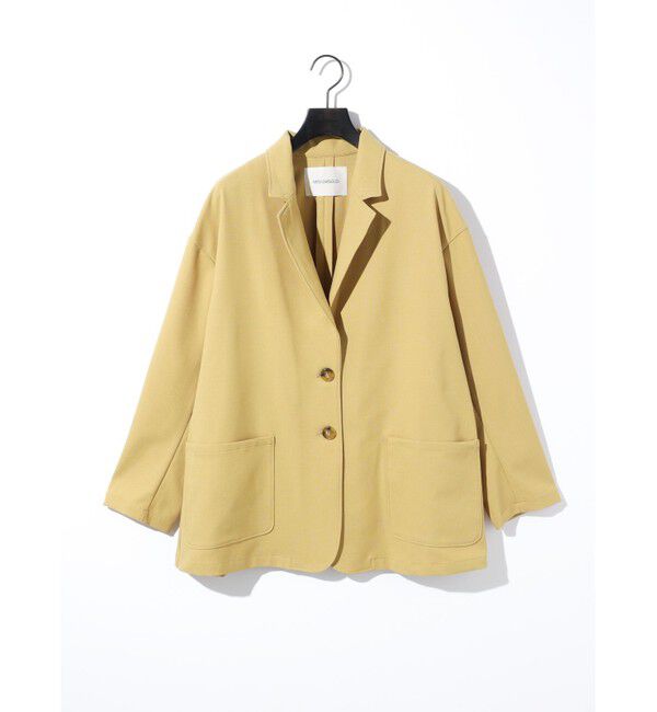 MIDIUMISOLID「MIDIUMISOLID for Ladies リラックスジャケット」|テーラードジャケット|