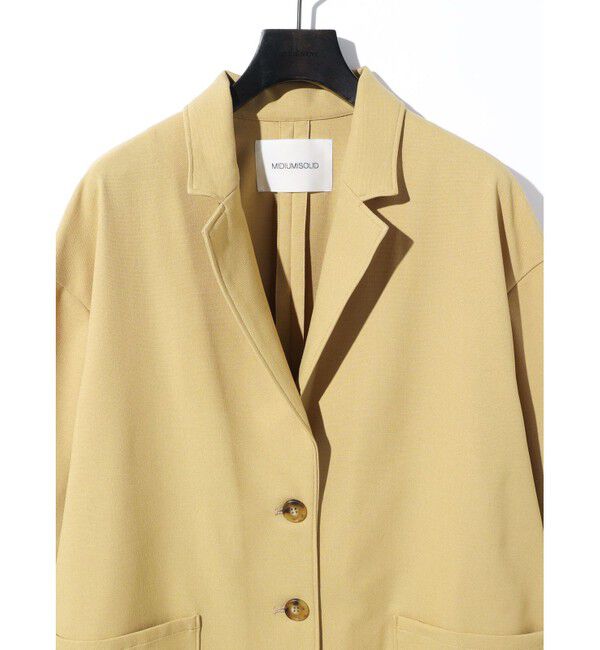 MIDIUMISOLID「MIDIUMISOLID for Ladies リラックスジャケット」|テーラードジャケット|