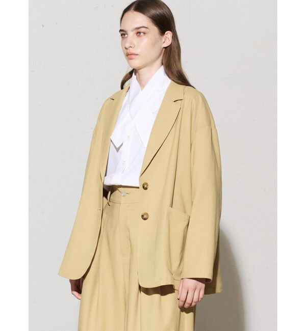 MIDIUMISOLID「MIDIUMISOLID for Ladies リラックスジャケット」|テーラードジャケット|