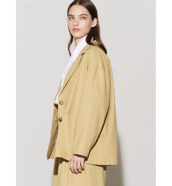 MIDIUMISOLID「MIDIUMISOLID for Ladies リラックスジャケット」|テーラードジャケット|