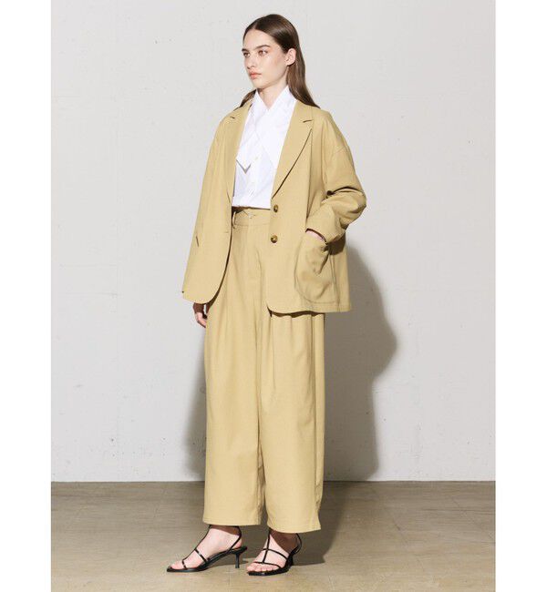 MIDIUMISOLID「MIDIUMISOLID for Ladies リラックスジャケット」|テーラードジャケット|