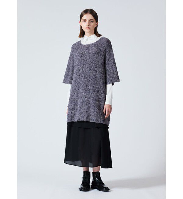 mizuiro ind「mizuiro ind シャツカラーハイネックプルオーバー」|Tシャツ・カットソー|