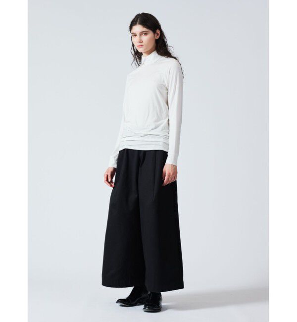 mizuiro ind「mizuiro ind シャツカラーハイネックプルオーバー」|Tシャツ・カットソー|