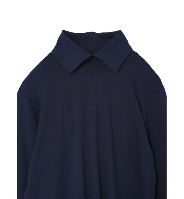 mizuiro ind「mizuiro ind シャツカラーハイネックプルオーバー」|Tシャツ・カットソー|