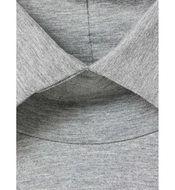 mizuiro ind「mizuiro ind シャツカラーハイネックプルオーバー」|Tシャツ・カットソー|