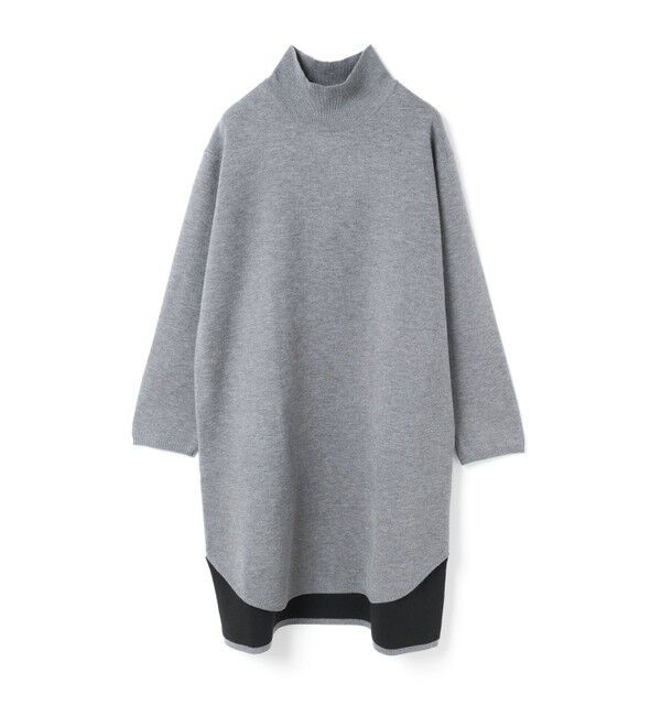mizuiro ind「mizuiro ind ハイネックワンピース」|ワンピース|グレー&times;ブラック