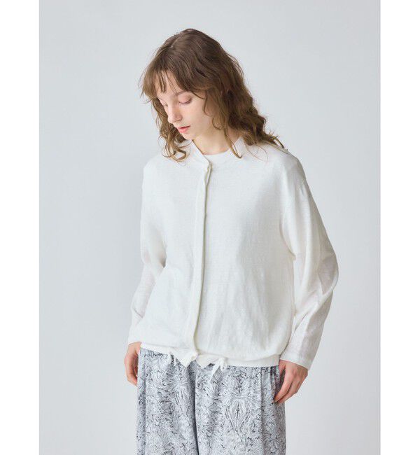 MidiUmi「MidiUmi リネン巾着カーディガン」|カーディガン|