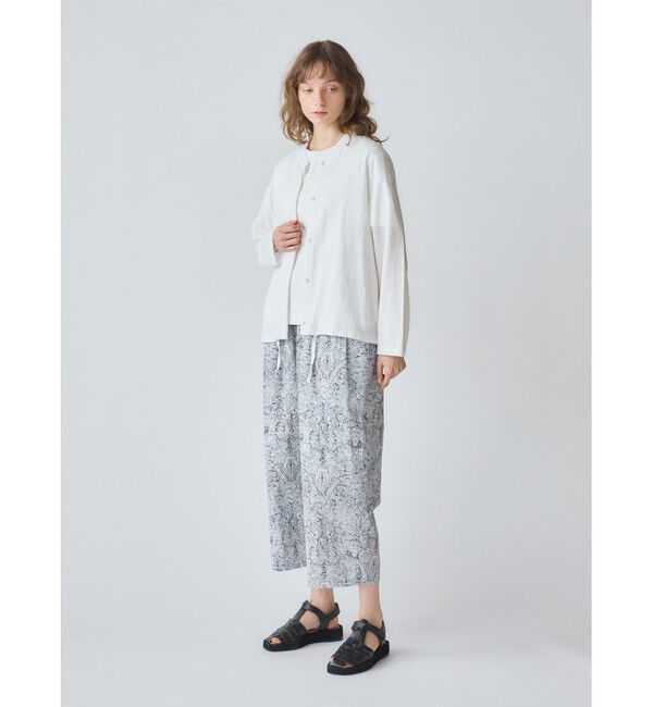 MidiUmi「MidiUmi リネン巾着カーディガン」|カーディガン|