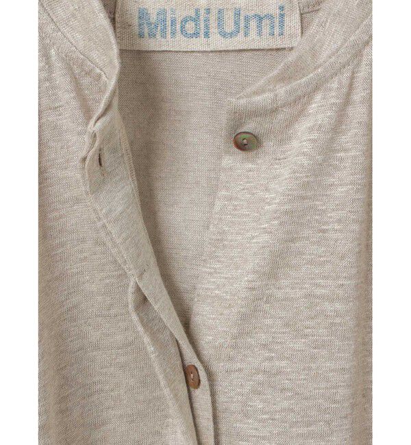 MidiUmi「MidiUmi リネン巾着カーディガン」|カーディガン|
