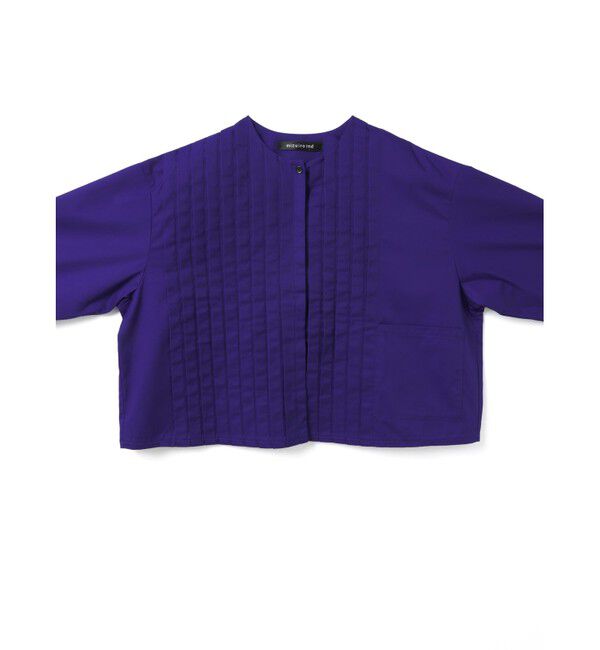 mizuiro ind「mizuiro ind クルーネックピンタックシャツ」|シャツ・ブラウス|