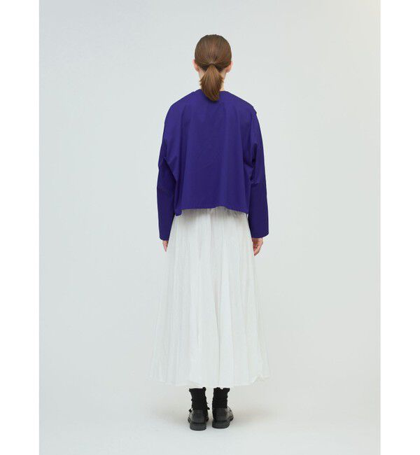 mizuiro ind「mizuiro ind クルーネックピンタックシャツ」|シャツ・ブラウス|