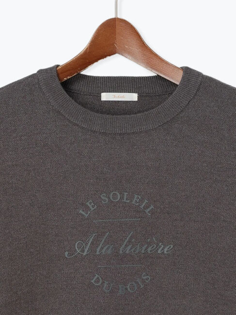 Te chichi「発泡ロゴプリントニット」|ニット・セーター|