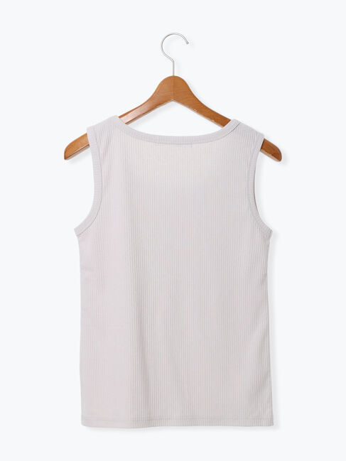 Lugnoncure「【抗菌防臭】リブクルーネックタンクトップ」|タンクトップ|