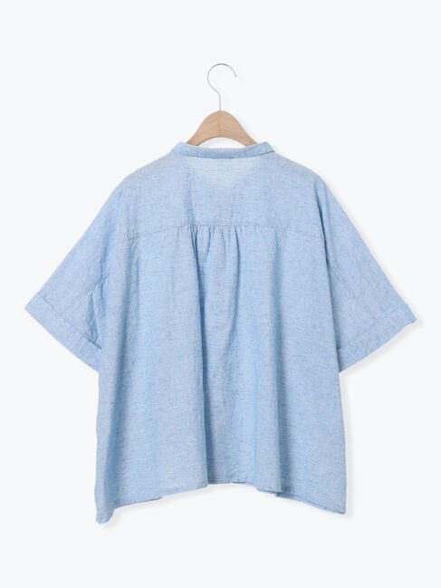 Samansa Mos2「◎ちび襟並び釦ワイドシャツ」|シャツ・ブラウス|