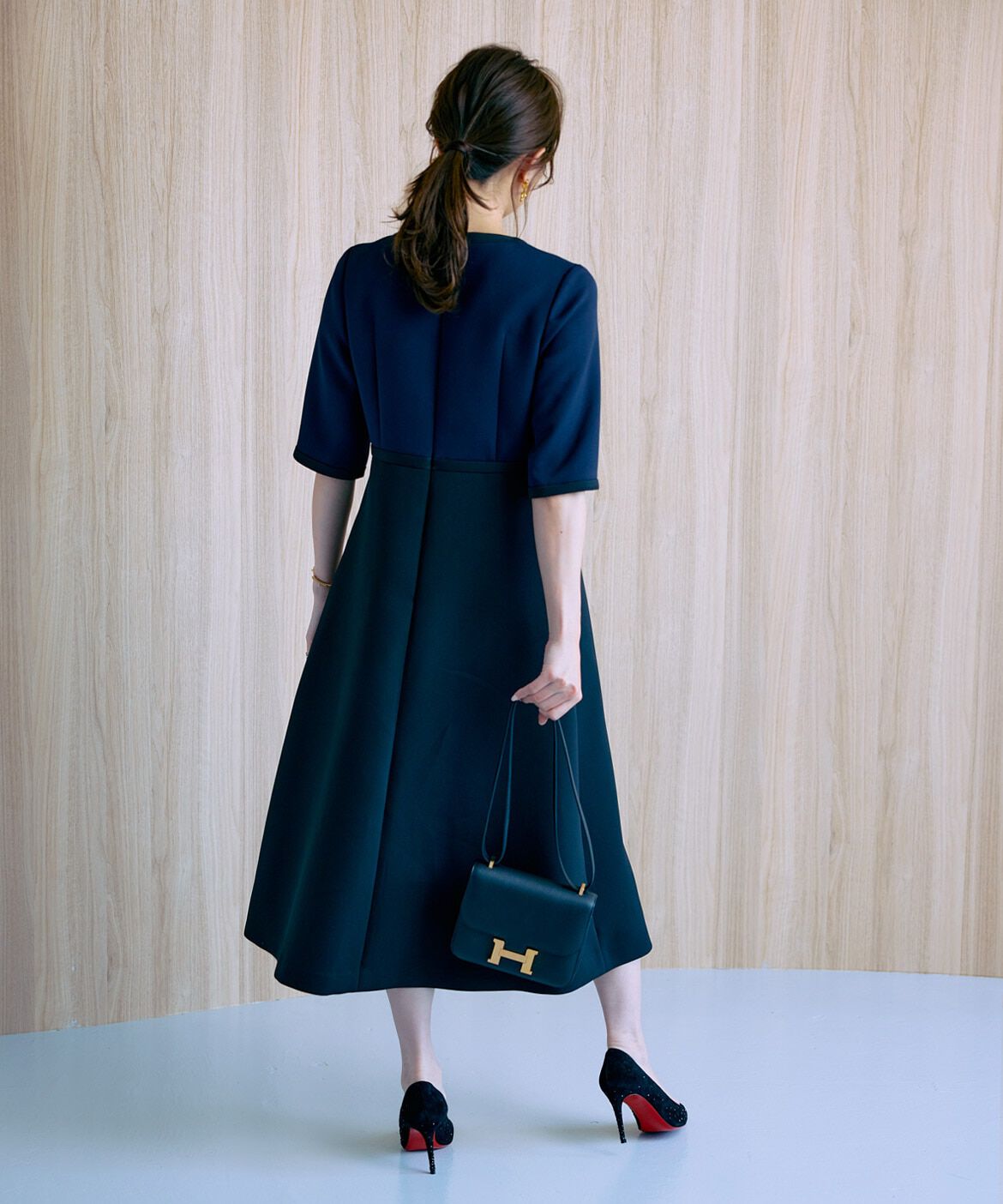 Maglie le cassetto「《M Maglie le cassetto&times;冨張愛》&ldquo;クチュールリボン&rdquo;クラシカルワンピース」|ワンピース|