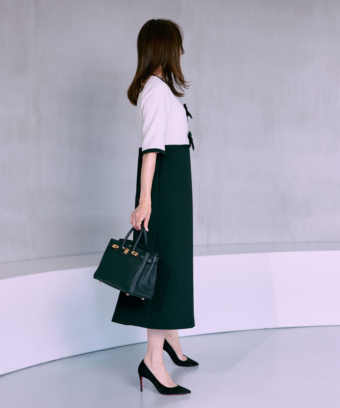 Maglie le cassetto「《M Maglie le cassetto&times;冨張愛》&ldquo;クチュールリボン&rdquo;クラシカルワンピース」|ワンピース|