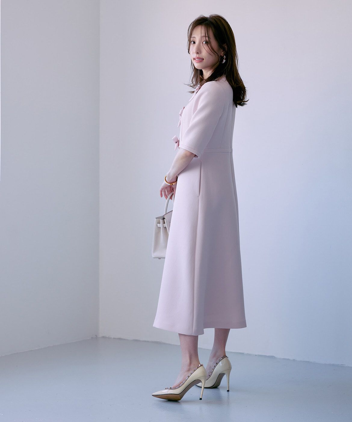 Maglie le cassetto「《M Maglie le cassetto&times;冨張愛》&ldquo;クチュールリボン&rdquo;クラシカルワンピース」|ワンピース|