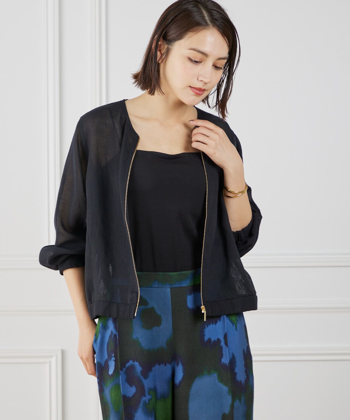 INED「《WEB限定》メッシュブルゾン」|その他|チャコールグ 3