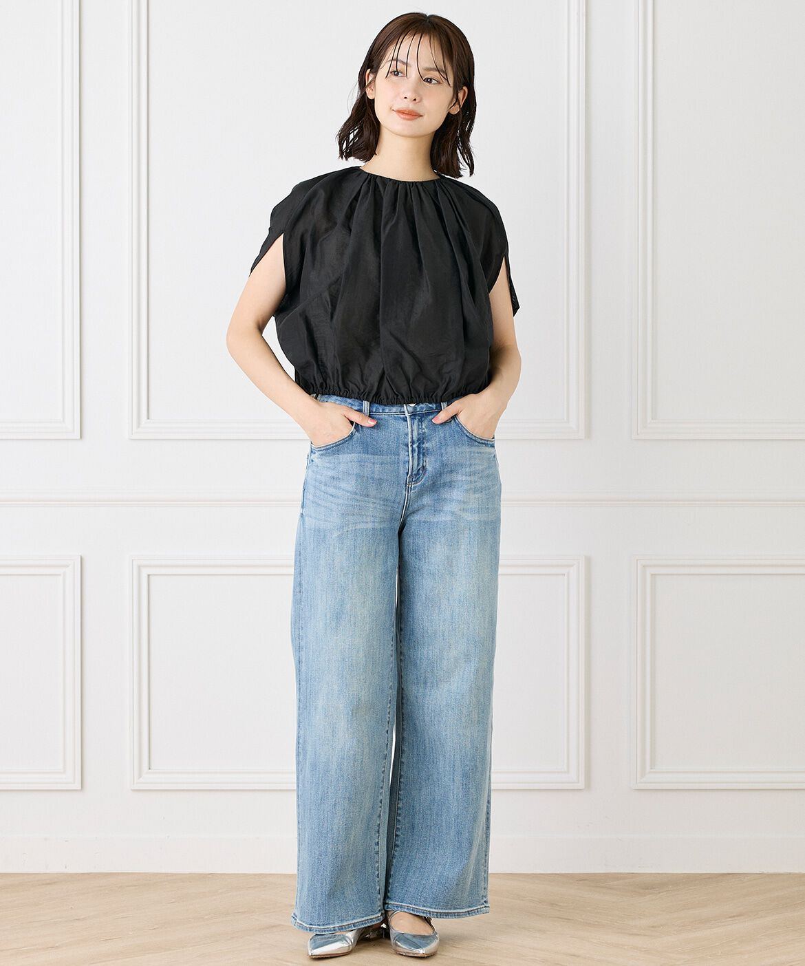 INED「スリットスリーブブラウス」|シャツ・ブラウス|