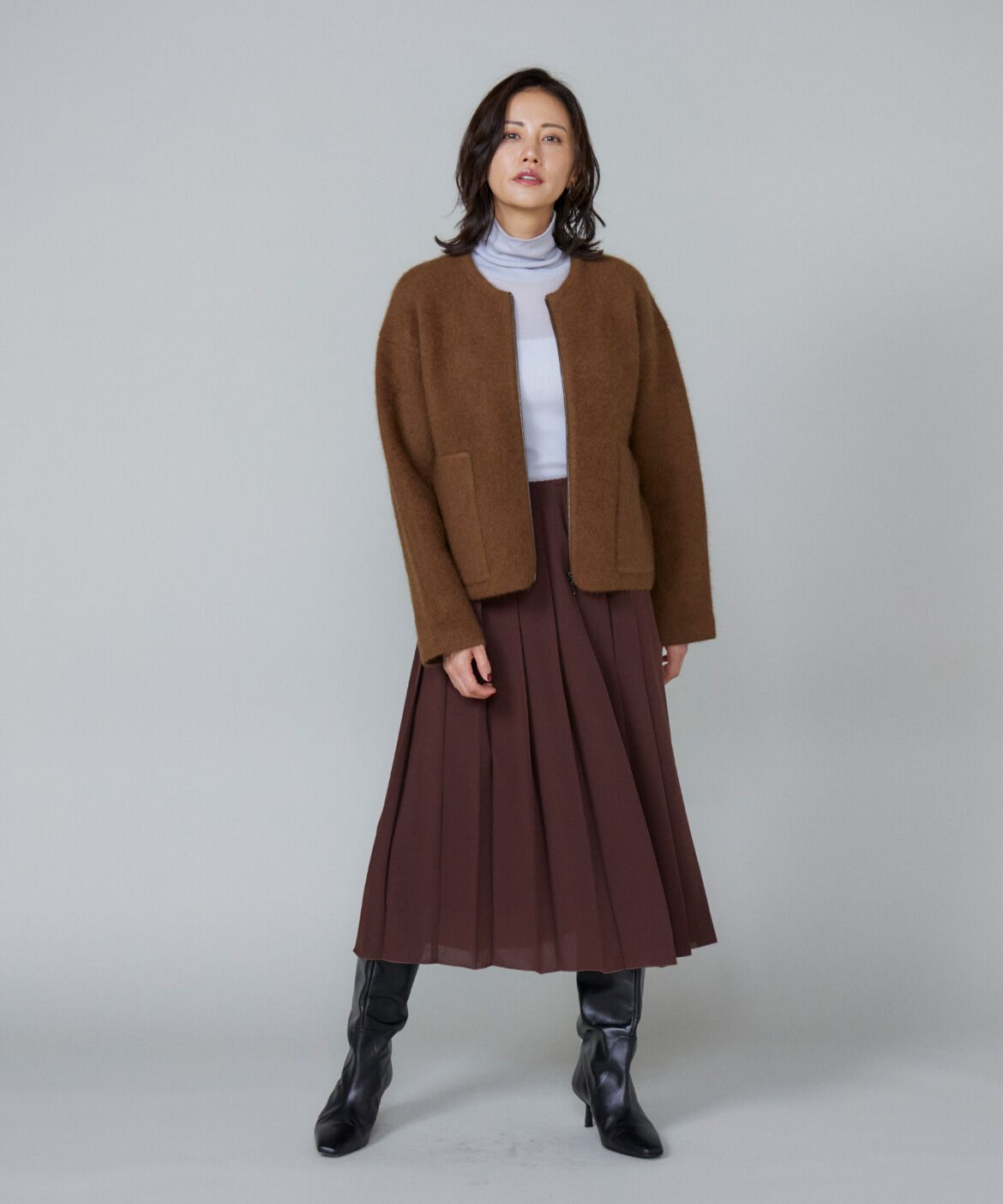 Le Souk「《大きいサイズ》シアーテレハイネックTシャツ」|Tシャツ・カットソー|