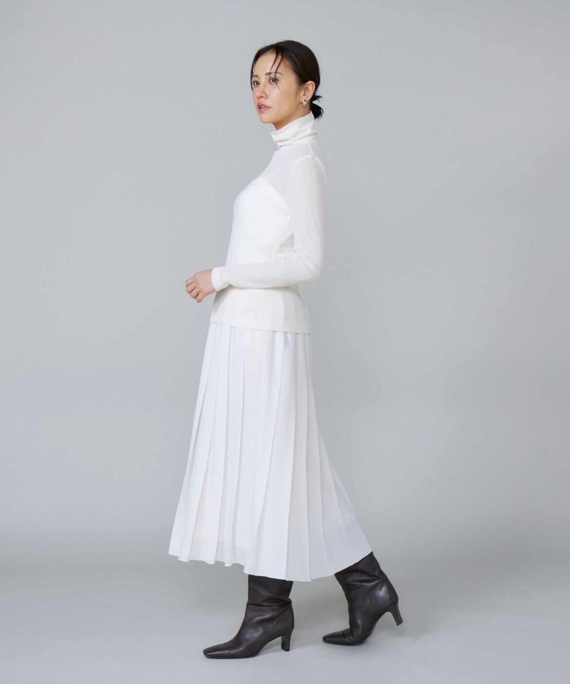 Le Souk「《大きいサイズ》シアーテレハイネックTシャツ」|Tシャツ・カットソー|