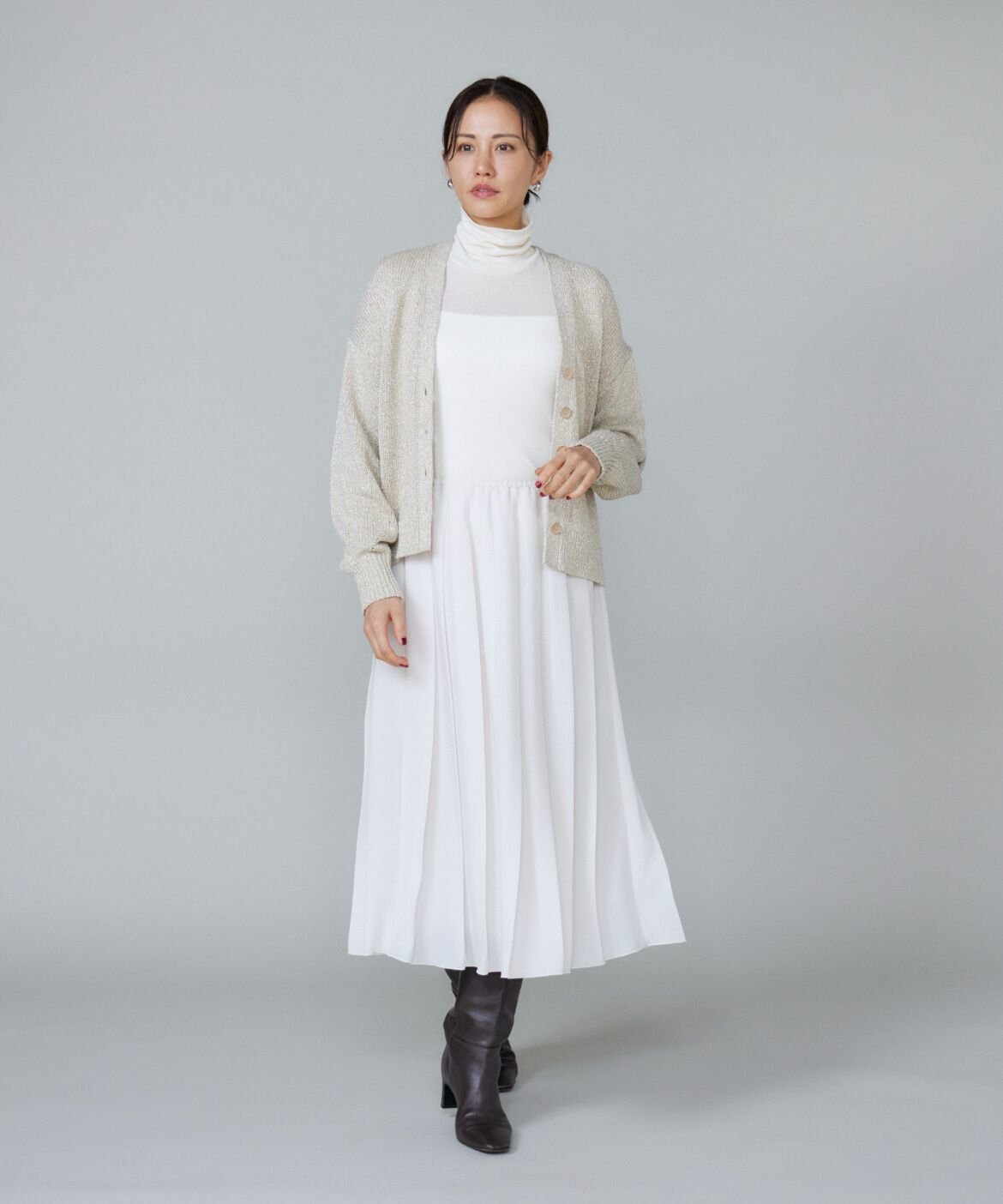 Le Souk「《大きいサイズ》シアーテレハイネックTシャツ」|Tシャツ・カットソー|