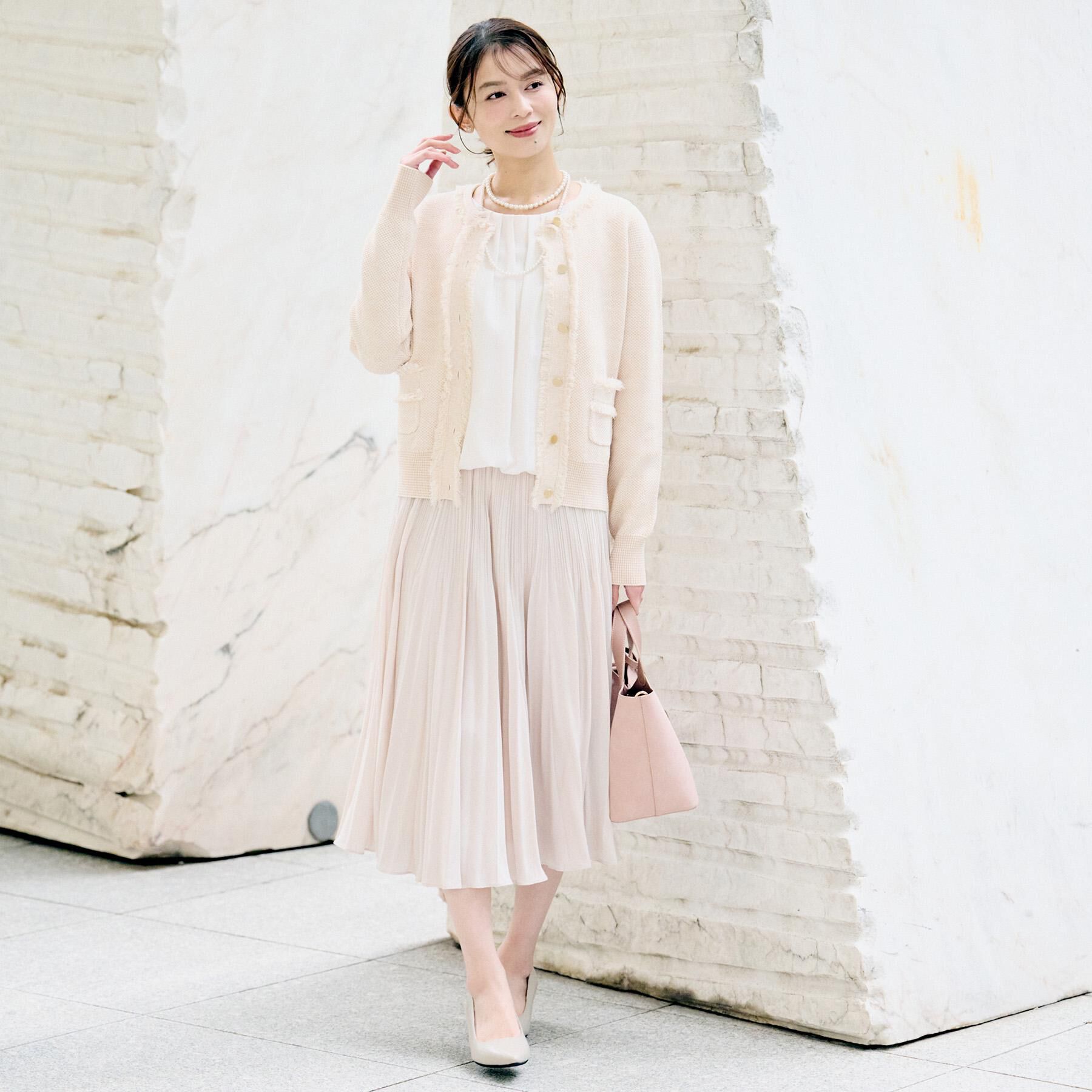 UNTITLED「デシン プリーツスカート」|スカート|