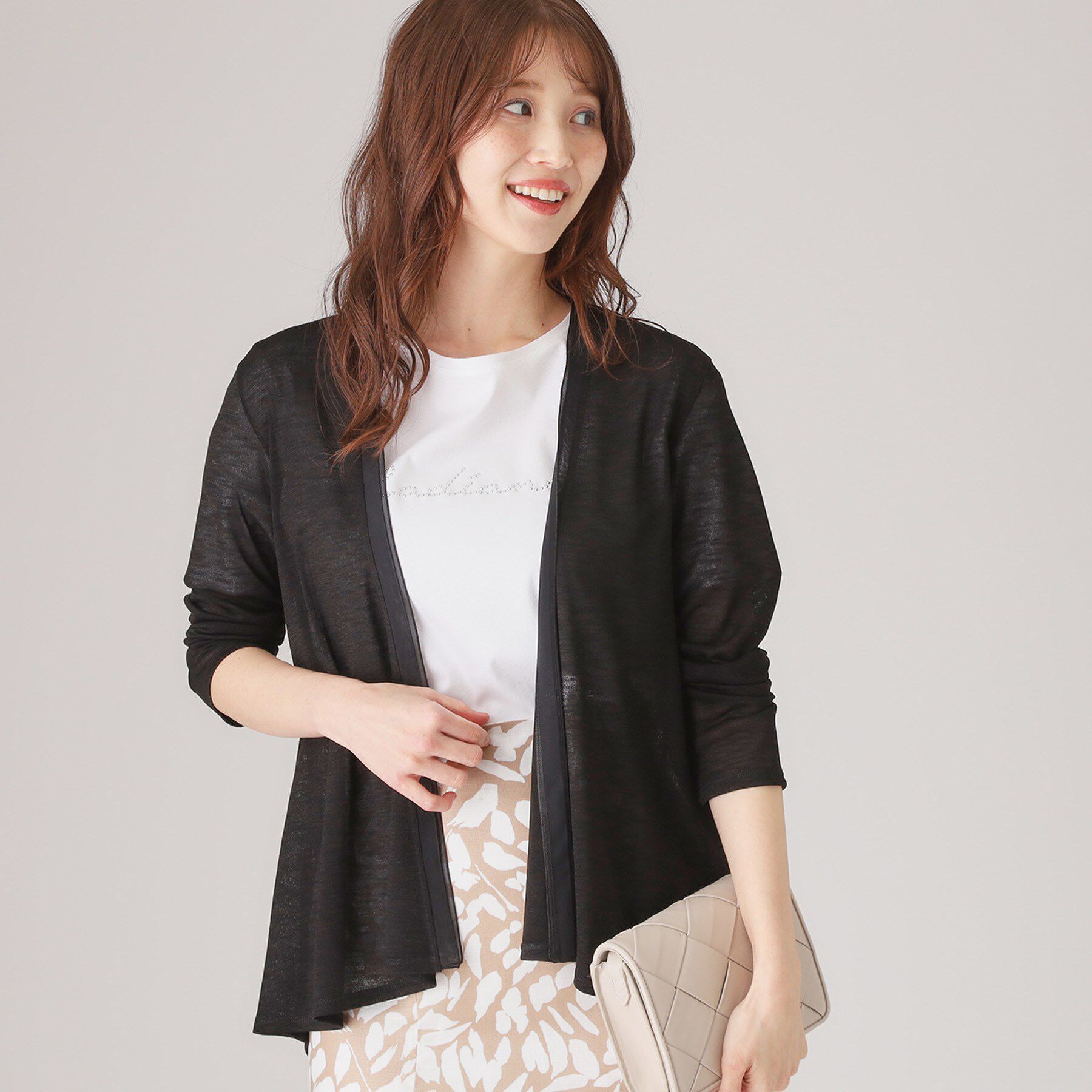 COUP DE CHANCE「【洗える】着流しカーディガン」|カーディガン|