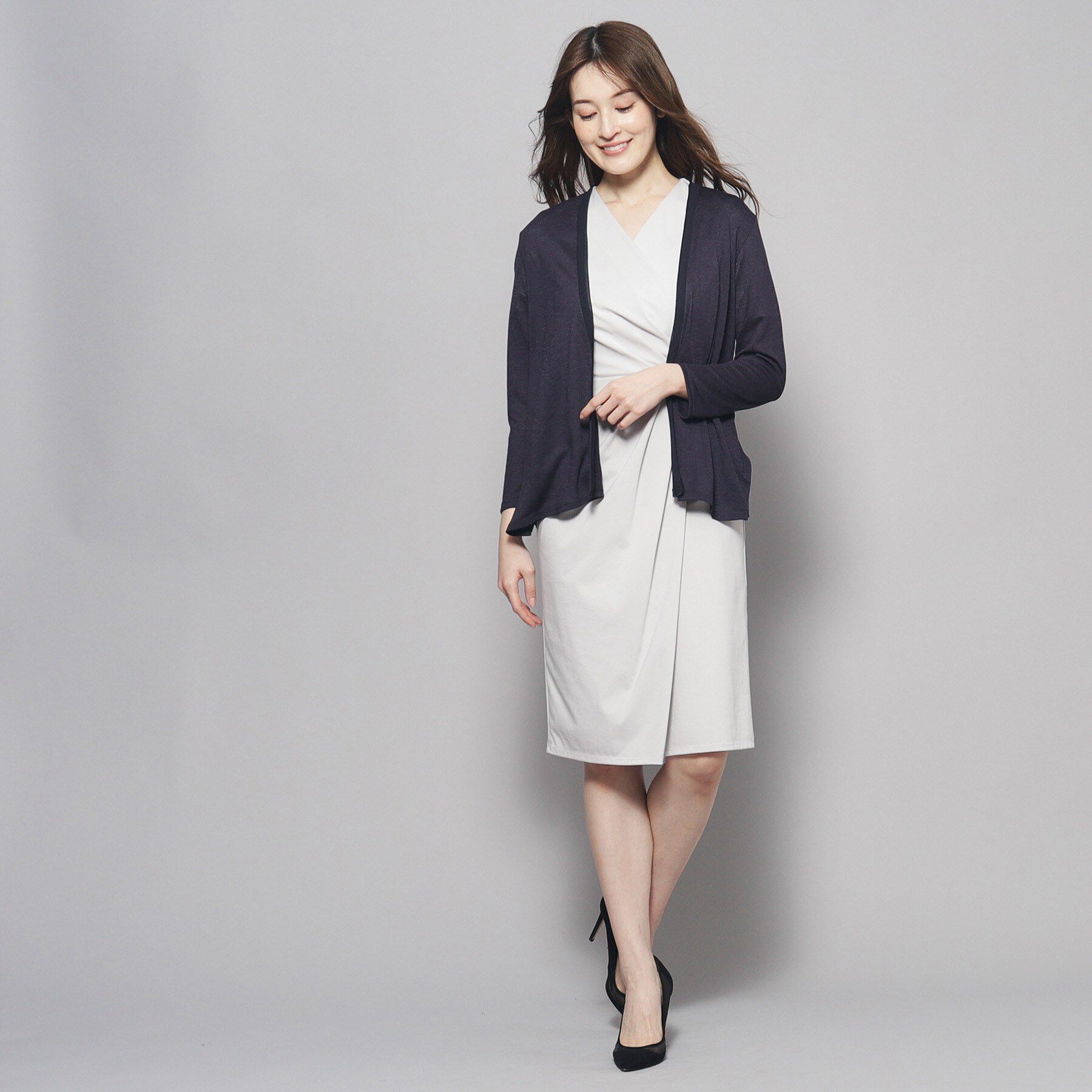 COUP DE CHANCE「【洗える】着流しカーディガン」|カーディガン|