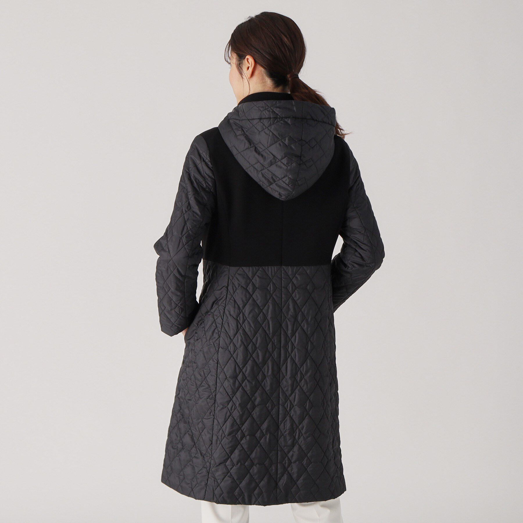 COUP DE CHANCE「【中綿キルトコート／軽くて暖かい／フード取外し可】細見えと着心地の良さ◎中綿キルトコート」|ダウン|