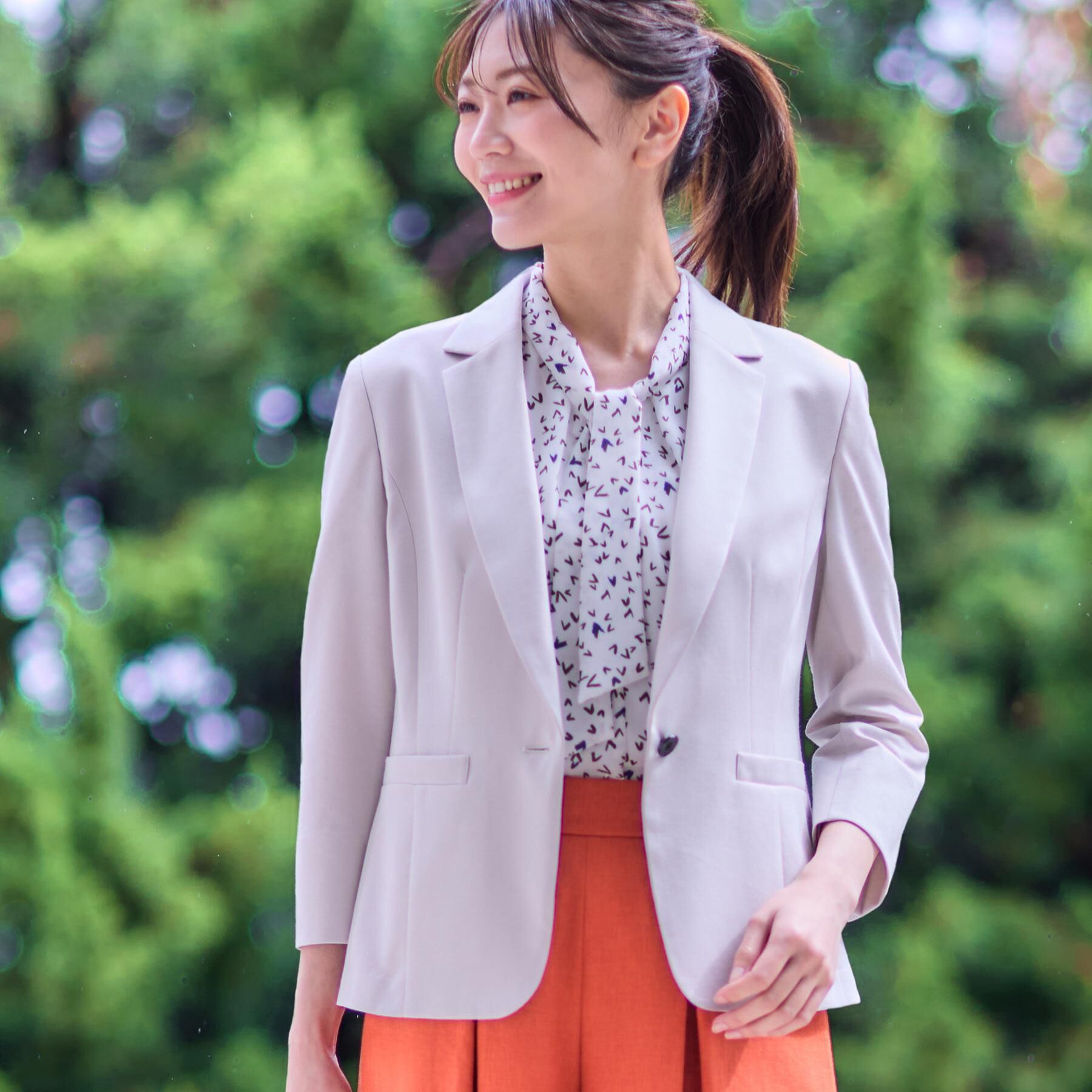 Reflect「【匠シリーズ／洗える】匠ジャケット／ベーシックテーラード」|テーラードジャケット|グレージュ(050)