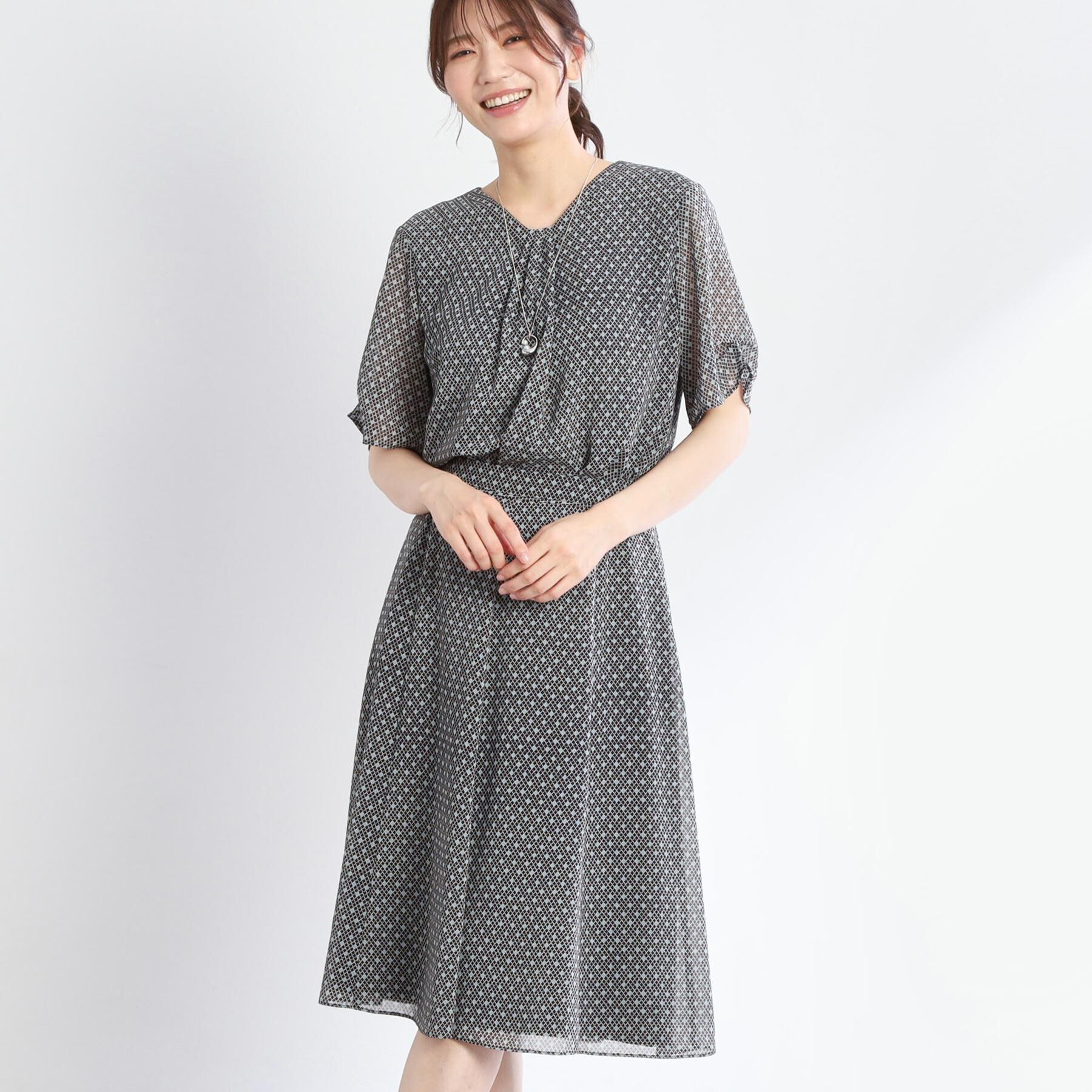 Reflect「【マシンウォッシュ可／セットアップ可】コツキ柄プリントフレアスカート」|スカート|