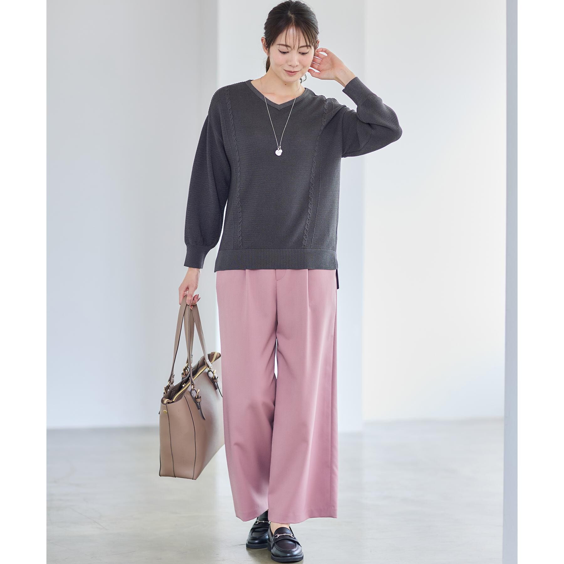 Reflect「【パンツ合わせにぴったり◎】ゆったりオフボディニット」|ニット・セーター|